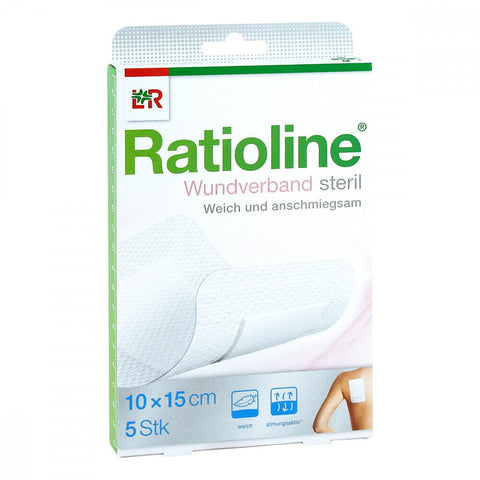 Ratioline sterile dressing 15x10 cm (5 pieces)