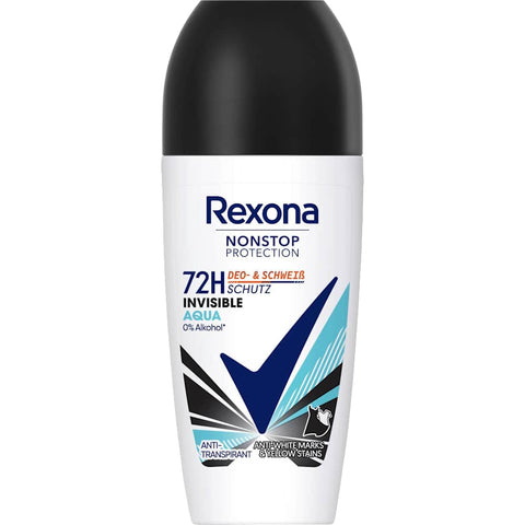 Rexona Nonstop Protection Invisible Aqua Anti-perspirant Roll-on Deodorant (50 ml)