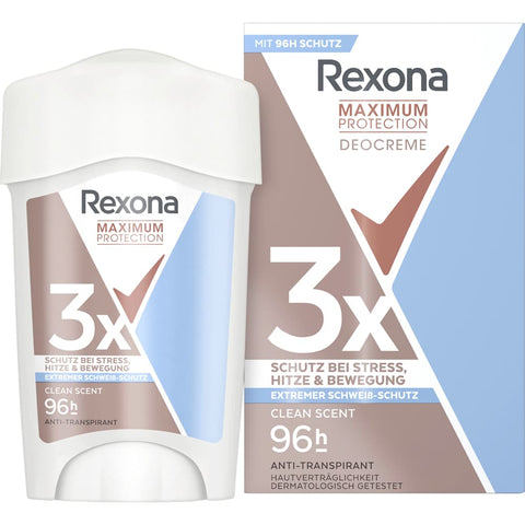 Rexona Maximum Protection Clean Scent Antitranspirant-Creme (45 ml)
