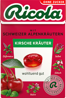 Ricola Bonbon cerise aux herbes sans sucre (50 g)