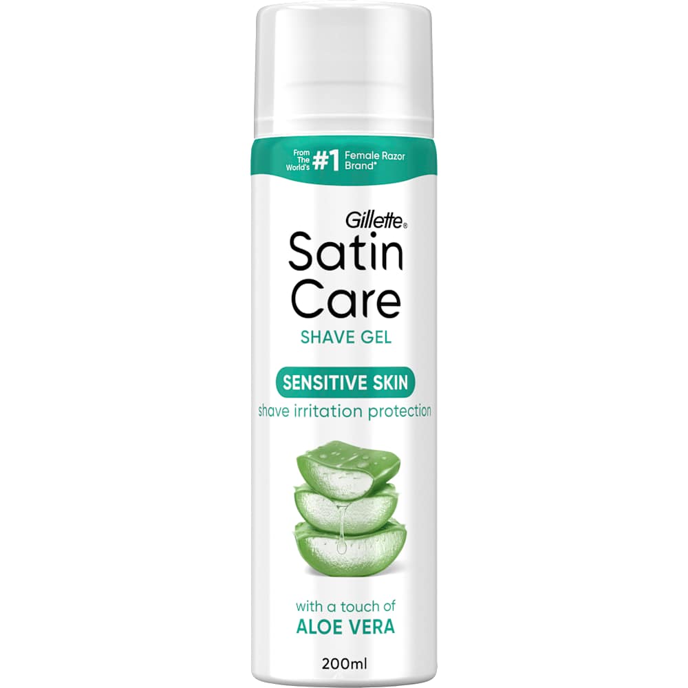 Satin Care gel rasage aloe vera (200 ml)