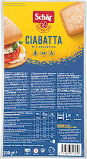 Schär Ciabatta pains à réchauffer (4 pièces), sans gluten (200 g)