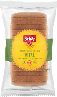 Schär Meisterbäcker Vital pain au levain (12 pièces), sans gluten, 350 g