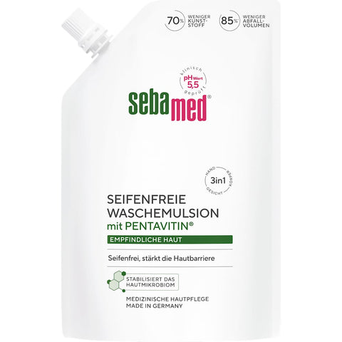 sebamed flüssigwaschemulsion seifenfrei, nachfüllbeutel (400 ml)