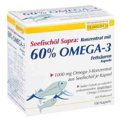 Burton Feingold Huile de poisson Supra avec 60% d'acides gras Omega-3 gélules molles (100 pièces)