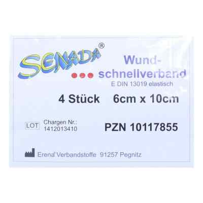 Senada pansement rapide 6x10 cm (4 pièces)