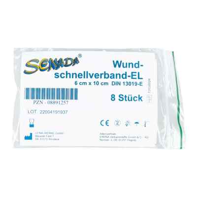 Senada Schnellverband 10 cm x 6 cm (8 Stück)