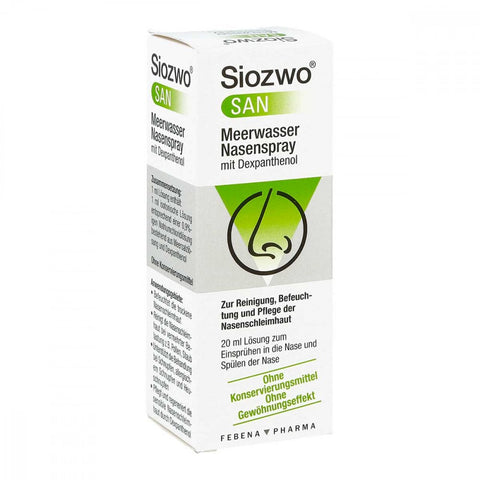Siozwo San Nasenspray Meerwasser mit Dexpanthenol (20 ml)