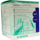 B. Braun Solofix Safety Fine lancettes 25 G x 1,5 mm (200 pièces)