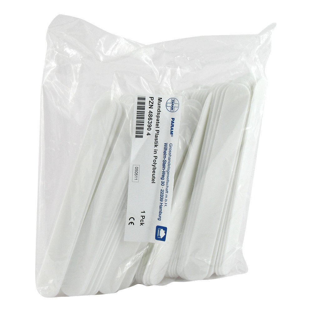 Param GmbH Spatule buccale en plastique (100 pièces)