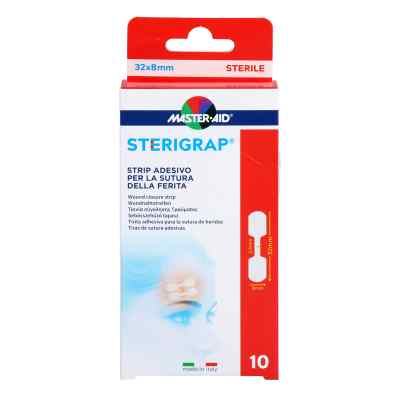 Trusetal Verbandstoffwerk GmbH Sterigrap Wundverschlussstreifen 8x32 mm Knochenform (10 Stück)