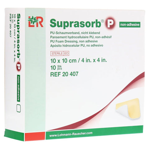 Suprasorb P PU-Schaumverband nicht haftend (10 Stück)