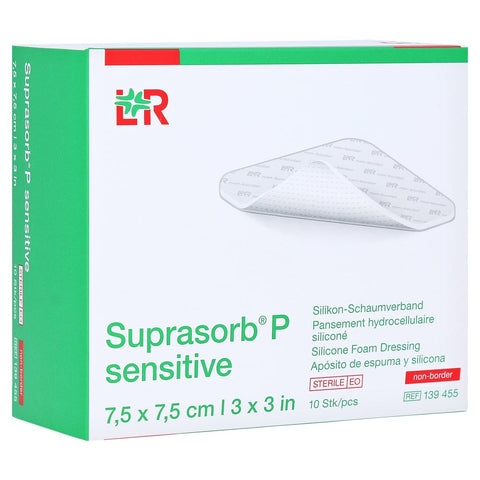Suprasorb P Sensitive pansement en mousse PU non-bordé (10 pièces)