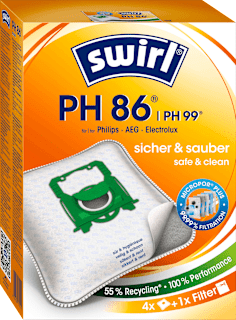 Swirl PH86 EcoPor sacs d'aspirateur (4 pièces)