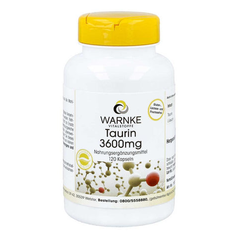 Warnke Vitalstoffe Taurine 3600 mg capsules (120 pieces)