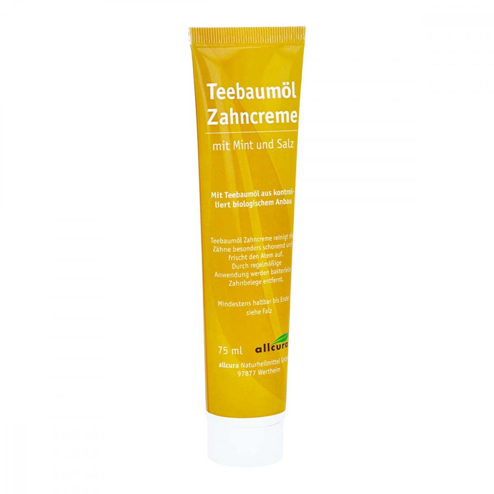 allcura pâte dentifrice à l'arbre à thé (75 ml)