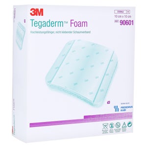 3M Tegaderm Schaumstoffverband unbeschichtet FK 10x10 cm (10 Stück)