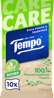 Tempo papier toilette humide taille voyage (10 pièces)