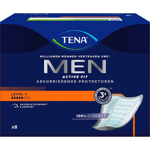 TENA Men protections incontinence Level 3 (8 pièces)