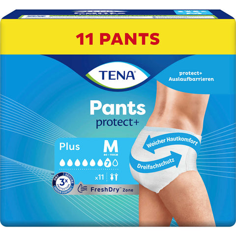 TENA Inkontinenzhosen Plus Größe M (11 Stück)
