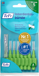 TePe Interdentalbürsten grün 0,8 mm ISO 5 (8 Stück)