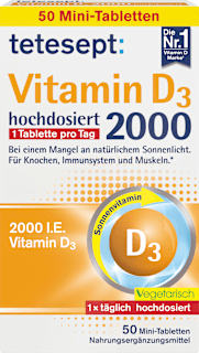 tetesept Vitamin D3 2000 I.E. comprimés (50 pièces)