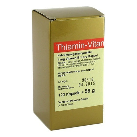 FBK-Pharma Thiamin gélules vitamine B1 (120 pièces)