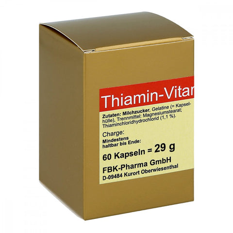 FBK-Pharma Thiamin Kapseln Vitamin B1 (60 Kapseln)