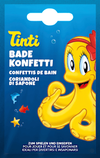 Tinti additif de bain confettis pour enfants (6 g)