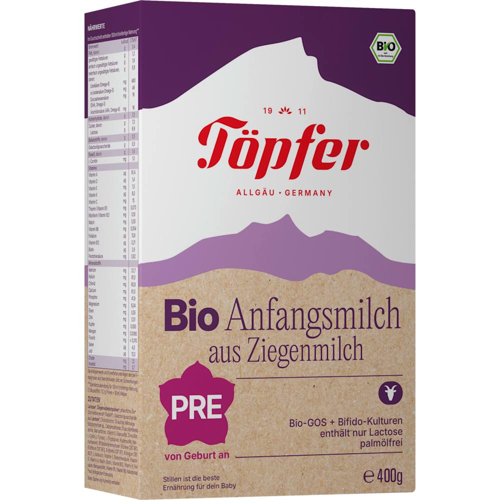 Töpfer Lait initial Pre au lait de chèvre dès la naissance (400 g)