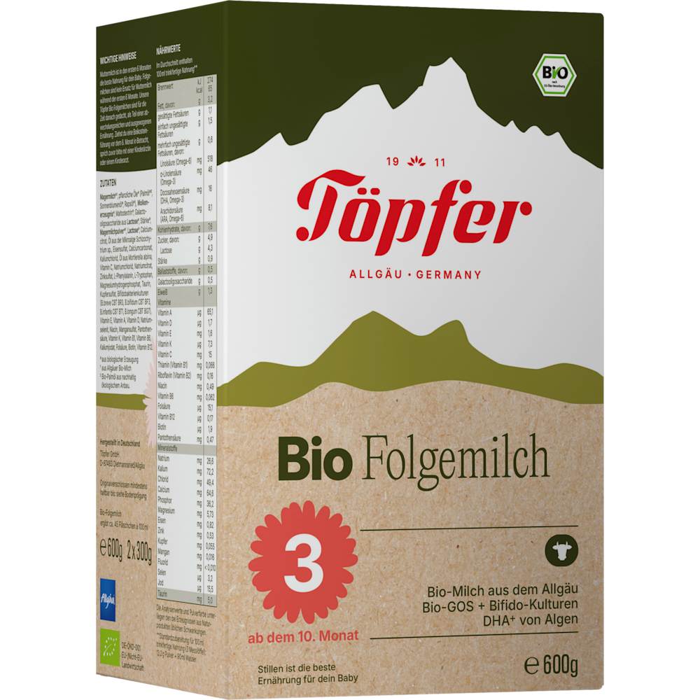 Töpfer Lait de suite 3 dès le 10e mois (600 g)