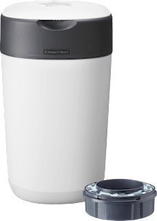 Tommee Tippee Twist & Click Sangenic poubelle à couches, blanche (1 pièce)