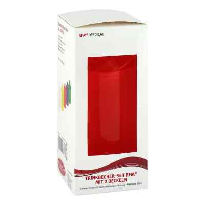 Rehaforum Medical GmbH Gobelet rouge avec 2 couvercles (1 pièce)