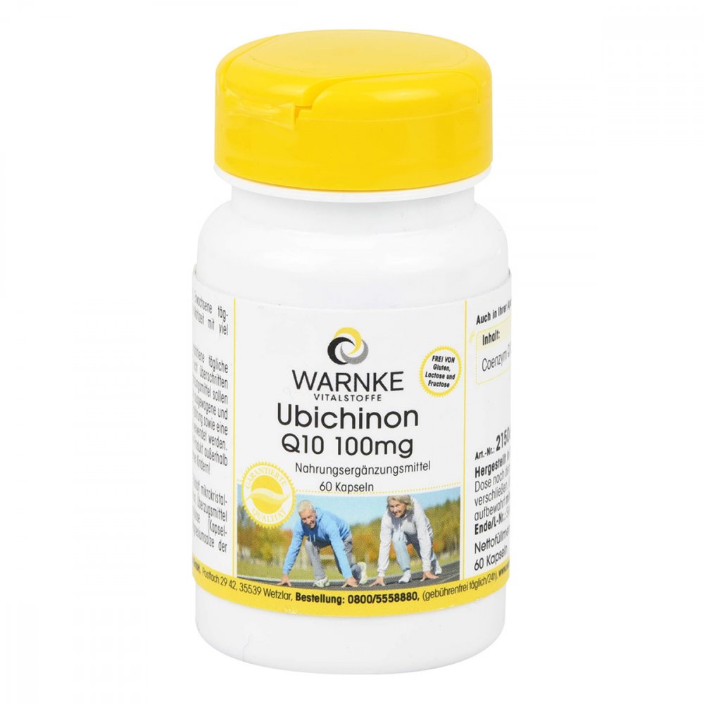 Warnke Vitalstoffe GmbH Ubichinon Q10 100 mg gélules (60 gélules)