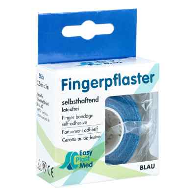 Easyplast pansement pour doigt auto-adhésif 2,5 cm x 5 m bleu (1 pièce)