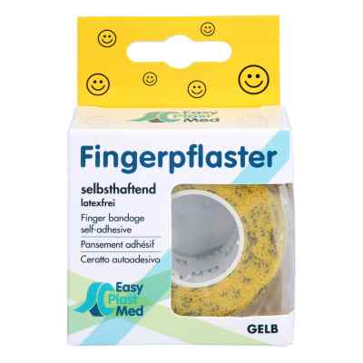 Um Easyplast pansement pour doigt auto-adhésif 2,5cm x 5m jaune smiley (1 pièce)