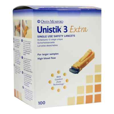 OWEN MUMFORD Unistik 3 Extra lancette (profondeur de pénétration 2,0 mm) (100 pièces)