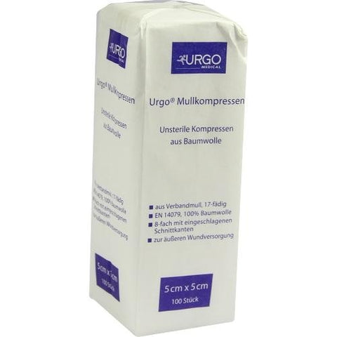 Urgo unsterile Gazekompressen 5x5 cm (100 Stück)