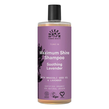 Urtekram Shampooing apaisant à la lavande brillance maximale (500 ml)