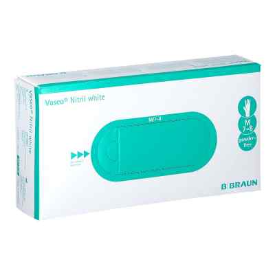 B. Braun Vasco Nitril white gants d'examen taille M (100 pièces)