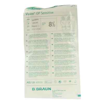B. Braun Vasco Op gants sans poudre, taille 8,5, stériles (2 pièces)