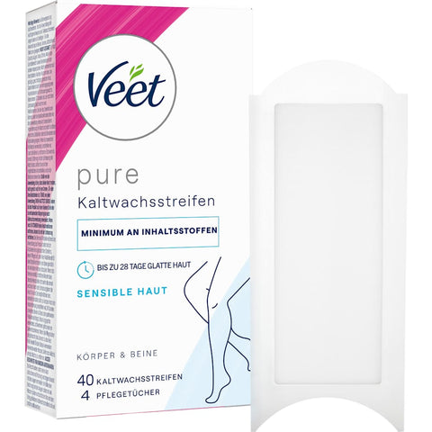 Veet bandes de cire froide corps et jambes sensibles (40 pièces)