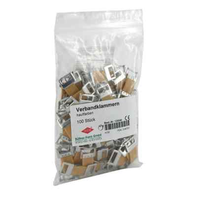 Careliv Produkte Verbandklammern hautfarben mit Gummizug (100 Stück)