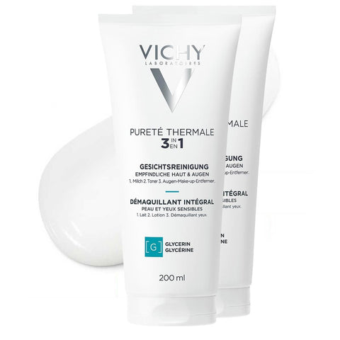 Vichy Pureté Thermale 3-in-1 Gesichtsreiniger (2 x 200 ml)