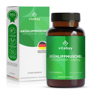 Vitabay Moule à lèvres vertes 2000 mg à haute dose (300 gélules)