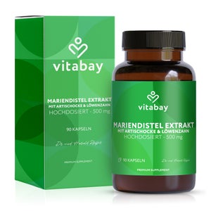 Vitabay Mariendistel-Komplex mit Artischocke und Löwenzahn (90 Kapseln)