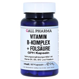 Gall Pharma Vitamin B Complex + Folic Acid GPH Capsules (90 count)