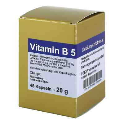 FBK-Pharma Vitamine B5 gélules (45 pièces)