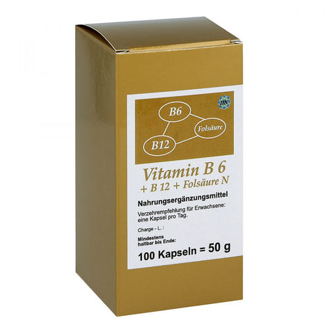 FBK-Pharma Vitamin B6+B12+Folsäure N Kapseln (100 Stück)