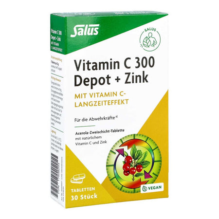 Salus Vitamin C30 0 Depot+zink comprimés (30 comprimés)
